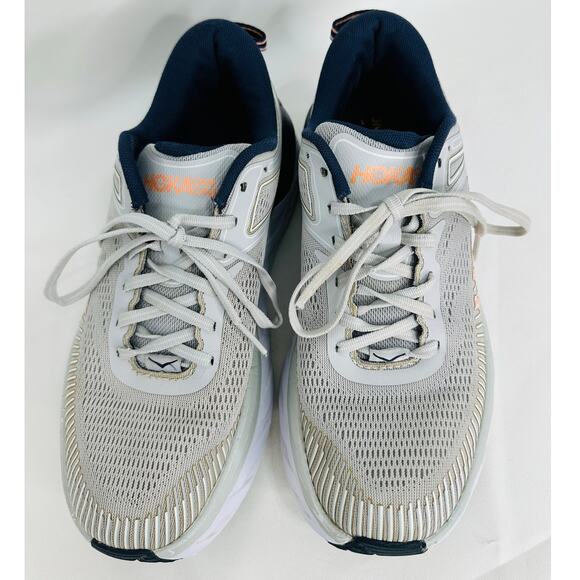 HOKA One One Bondi 7 Running Shoes – Women’s Size 9.5 Gray Navy - Picture 6 of 8